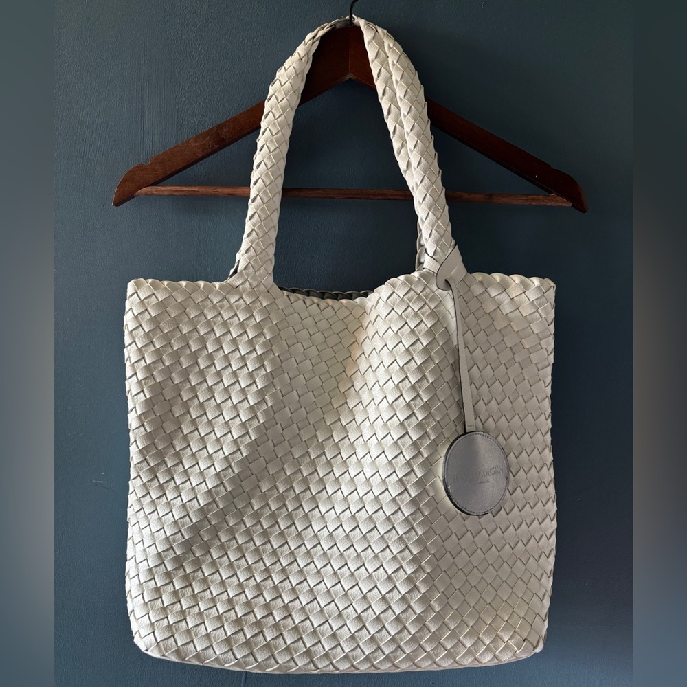Ilse Jacobsen White silver Woven Tote